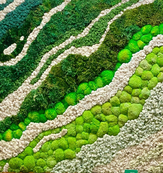 ASSORTED ARTIFICIAL MOSS & SUCCULENT WALL ART PIECES